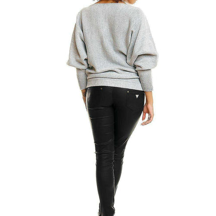 Chic Oversized Batwing Kimono Sweater - Cozy Acrylic Blend Design - Très Elite