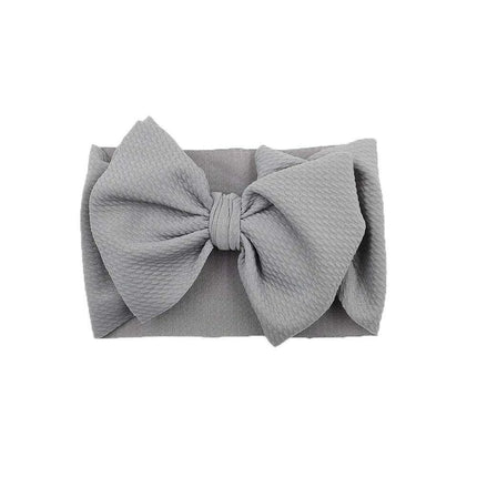 Chic Oversized Bow Turban Headband for Fashion-Forward Baby Girls