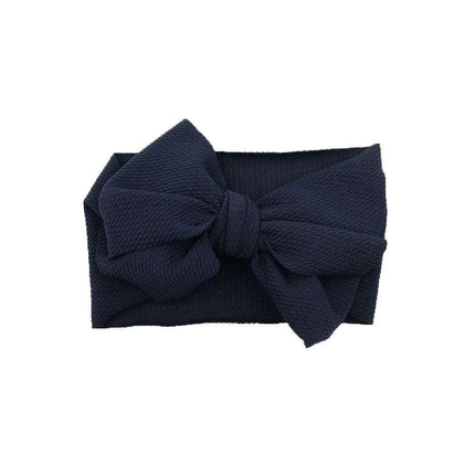 Chic Oversized Bow Turban Headband for Fashion-Forward Baby Girls