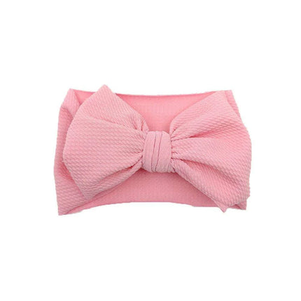 Chic Oversized Bow Turban Headband for Fashion-Forward Baby Girls