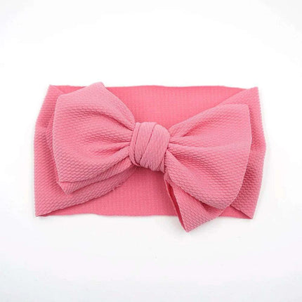 Chic Oversized Bow Turban Headband for Fashion-Forward Baby Girls