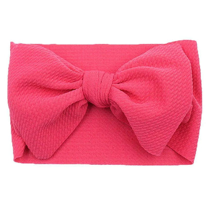 Chic Oversized Bow Turban Headband for Fashion-Forward Baby Girls