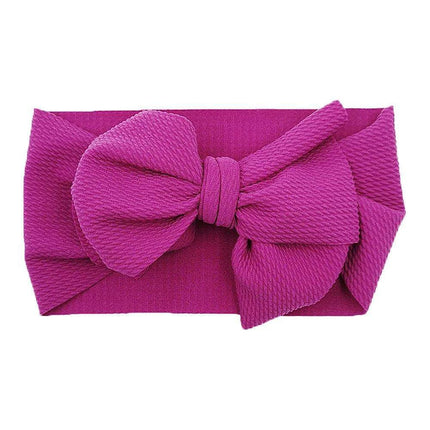 Chic Oversized Bow Turban Headband for Fashion-Forward Baby Girls