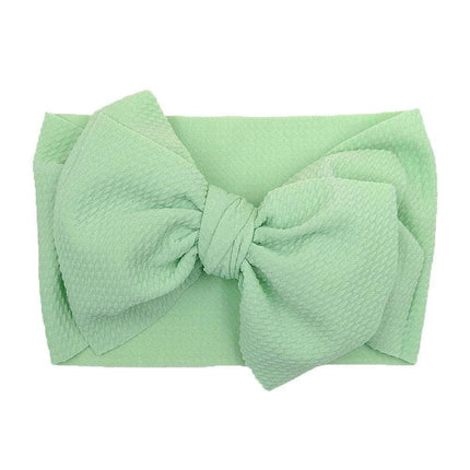 Chic Oversized Bow Turban Headband for Fashion-Forward Baby Girls
