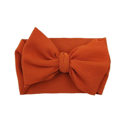 Chic Oversized Bow Turban Headband for Fashion-Forward Baby Girls
