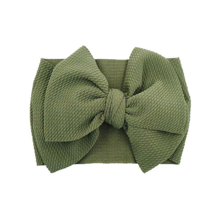 Chic Oversized Bow Turban Headband for Fashion-Forward Baby Girls