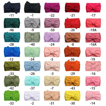 Chic Oversized Bow Turban Headband for Fashion-Forward Baby Girls