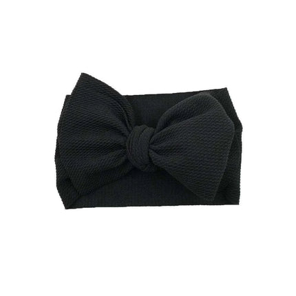 Chic Oversized Bow Turban Headband for Fashion-Forward Baby Girls