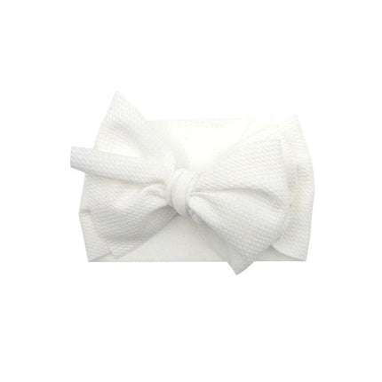 Chic Oversized Bow Turban Headband for Fashion-Forward Baby Girls