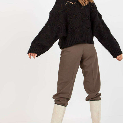 Chic Oversized Sleeve Turtleneck Knit Sweater - Très Elite