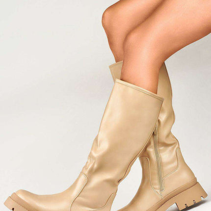 Chic PRIMO Thigh-High Winter Boots - Trendy Essential for Cold Weather - Très Elite