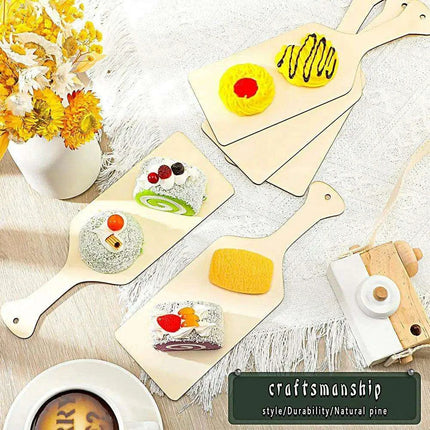 Chic Paddle-Style Wooden Cutting Board - Essential for Every Home Chef - Très Elite