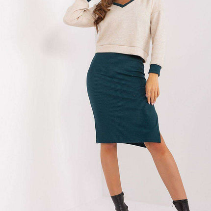 Chic Parisian Cotton Ensemble Heart Neckline Blouse - Très Elite