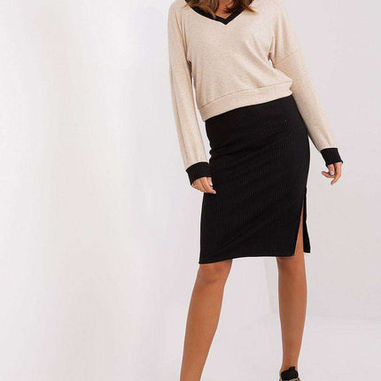 Chic Parisian Cotton Ensemble Heart Neckline Blouse - Très Elite