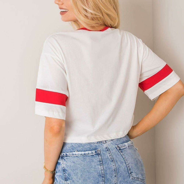 Chic Parisian Cotton Graphic Tee For Women Casual Wear