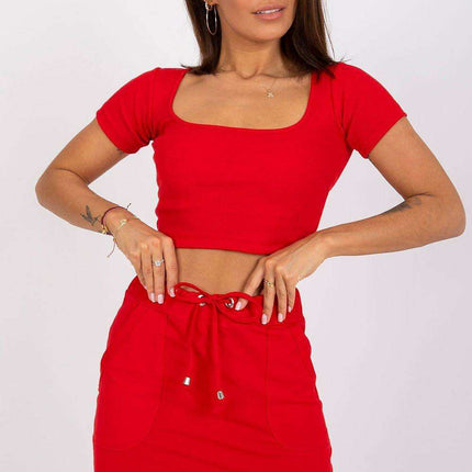 Chic Parisian Deep Neck Summer Tee For Women Casual Top