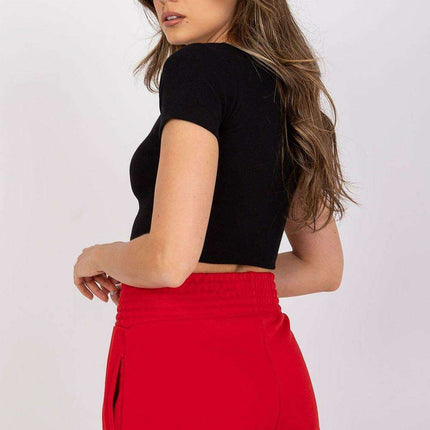 Chic Parisian Deep Neck Summer Tee For Women Casual Top - Très Elite