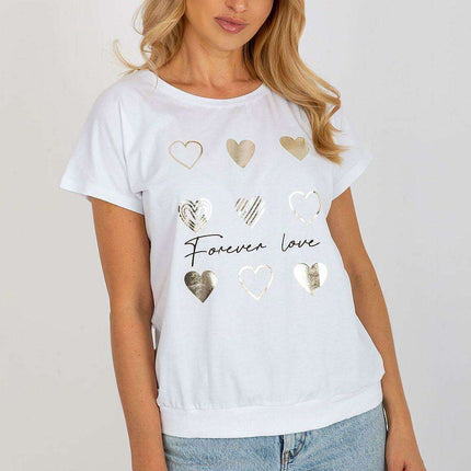 Chic Parisian Inspired Cotton Short Sleeve Top Elegant