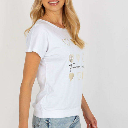 Chic Parisian Inspired Cotton Short Sleeve Top Elegant - Très Elite