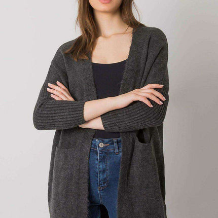 Chic Parisian Long Cardigan With Pockets For Women