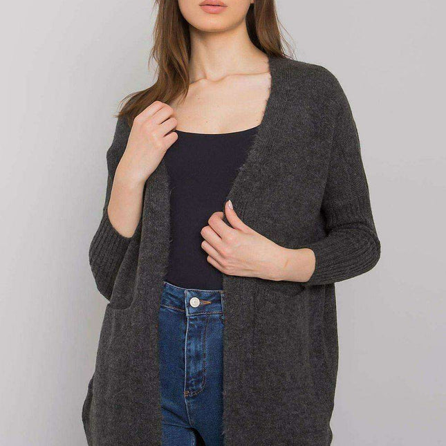 Chic Parisian Long Cardigan With Pockets For Women