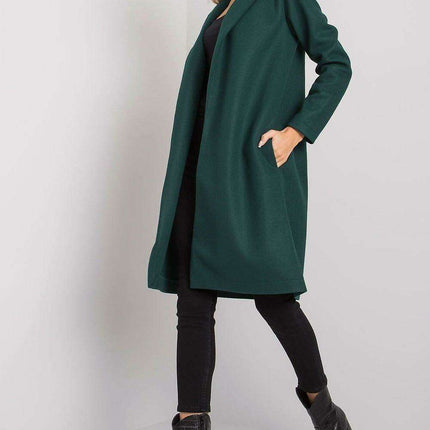 Chic Parisian Long Coat With Eye Catching Shoulder Details - Très Elite