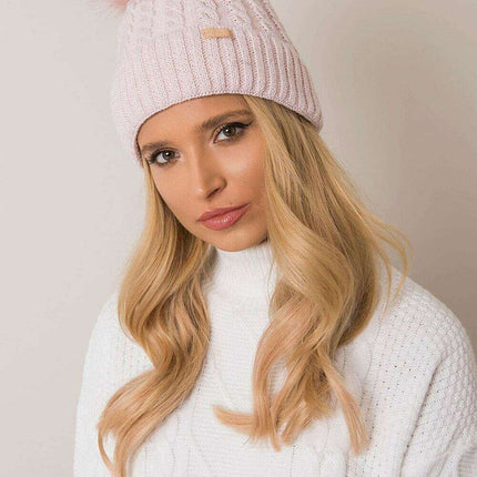 Chic Parisian Plaid Pom Pom Winter Beanie For Women - Très Elite