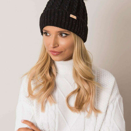 Chic Parisian Plaid Pom Pom Winter Beanie For Women - Très Elite