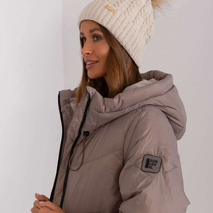 Chic Parisian Plaid Pom Pom Winter Beanie For Women - Très Elite