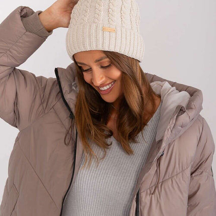 Chic Parisian Plaid Pom Pom Winter Beanie For Women - Très Elite