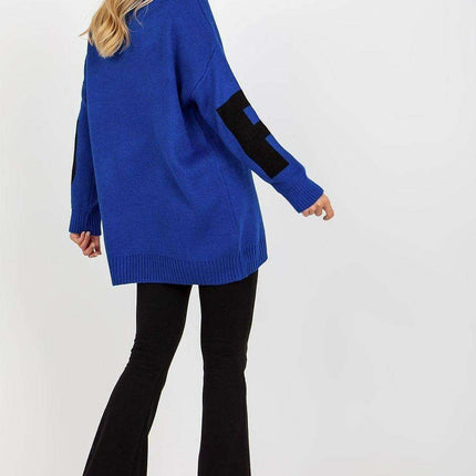 Chic Parisian Script Knit Sweater For Women Cozy Warm - Très Elite
