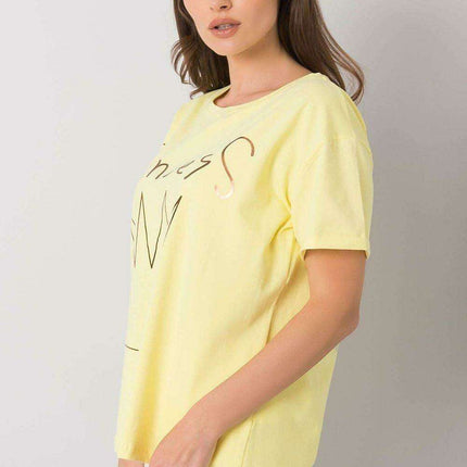 Chic Patterned Cotton Mix Women's Tee - Très Elite