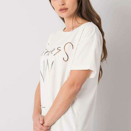 Chic Patterned Cotton Mix Women's Tee - Très Elite