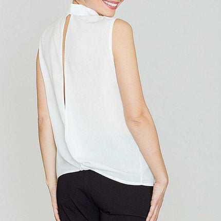 Chic Pearl-Adorned Sleeveless Top - Très Elite