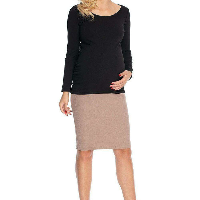 Chic Peekaboo Maternity Top for Trendsetting Moms-to-Be