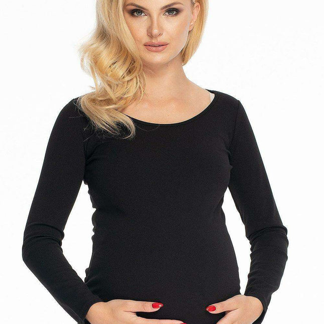 Chic Peekaboo Maternity Top for Trendsetting Moms-to-Be