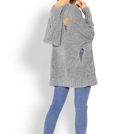 Chic Peekaboo Oversized Knit Sweater - Très Elite