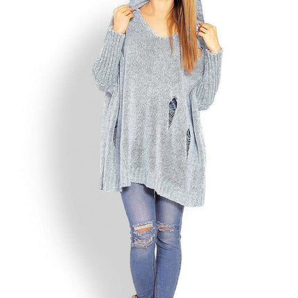 Chic Peekaboo Oversized Knit Sweater - Très Elite
