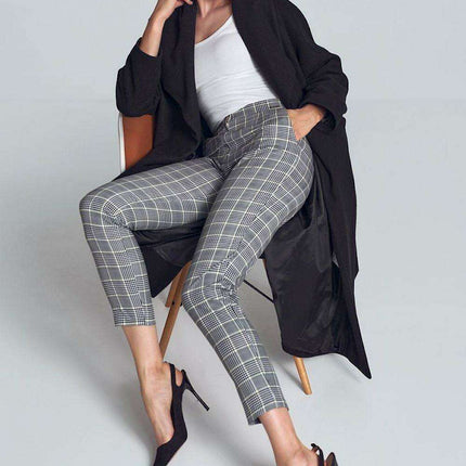 Chic Pepite Print Tapered Women's Trousers - Très Elite
