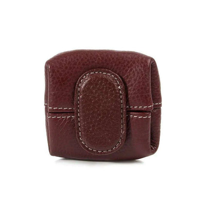 Chic Personalized Cowhide Leather Coin Wallet with Practical Storage Features - Très Elite