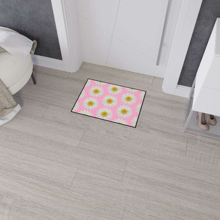 Chic Pink Daisy Personalized Area Rug with Non-Slip Backing - Luxurious Design - Très Elite