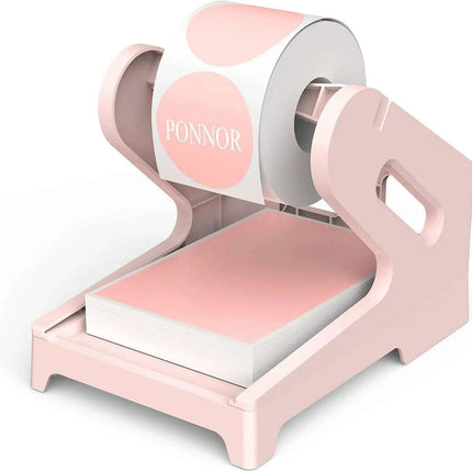 Chic Pink Label Printer Stand - Elegant and Space-Efficient Organizer - Très Elite