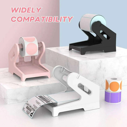 Chic Pink Label Printer Stand - Elegant and Space-Efficient Organizer - Très Elite
