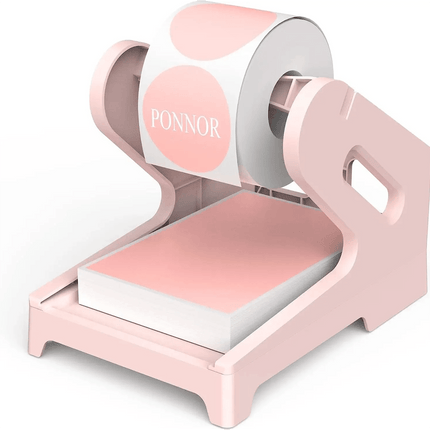 Chic Pink Label Printer Stand - Elegant and Space-Efficient Organizer - Très Elite