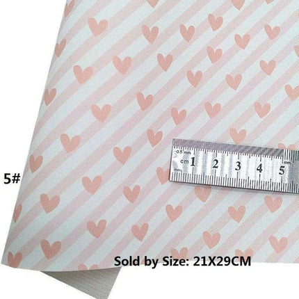 Chic Pink Leather Craft Sheets - Elegant Honeycomb and Heart Designs for Inspiring DIY Creations..