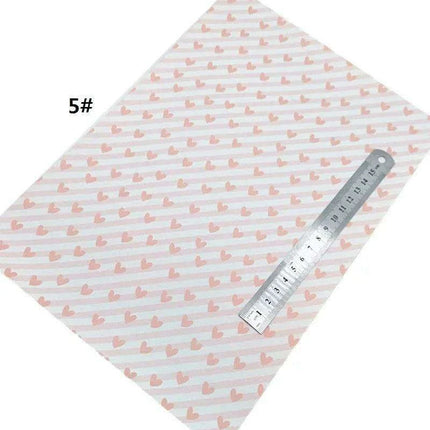 Chic Pink Leather Craft Sheets - Elegant Honeycomb and Heart Designs for Inspiring DIY Creations..