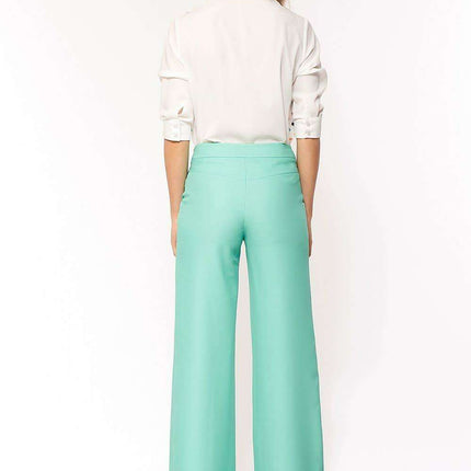 Chic Pink Palazzo Trousers With Modern Twist For Office - Très Elite