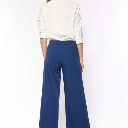 Chic Pink Palazzo Trousers With Modern Twist For Office - Très Elite