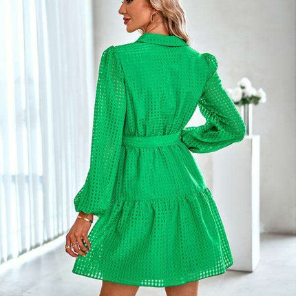 Chic Plaid Single Breasted Dress: The Perfect Blend of Style and Versatility for Modern Women - Très Elite