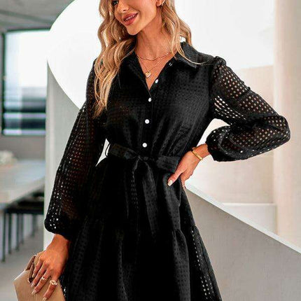 Chic Plaid Single Breasted Dress: The Perfect Blend of Style and Versatility for Modern Women - Très Elite